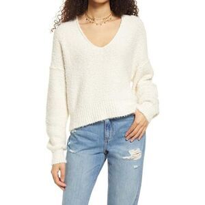 Free People Theo V-Neck Cream | Size S